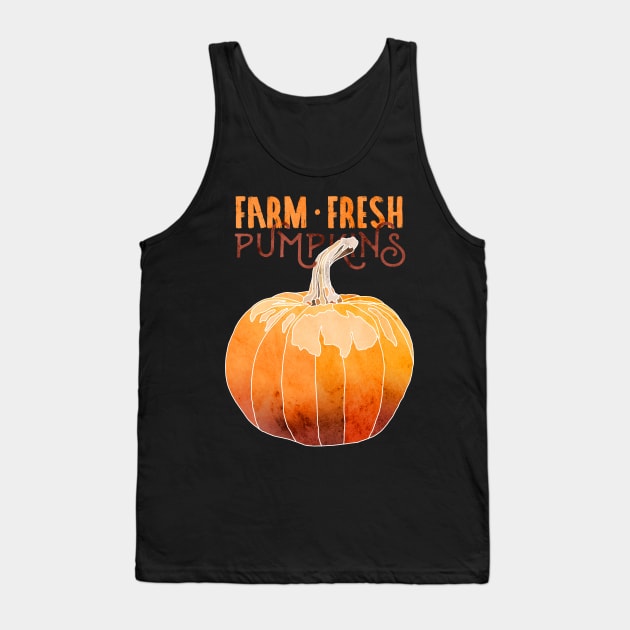 Farm Fresh Pumpkins Tank Top by Roguish Design